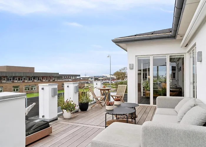 Дом отдыха Eksklusiv Ferieoase Med Plads Til Hele Familien, Med Udsigt Til Fjorden